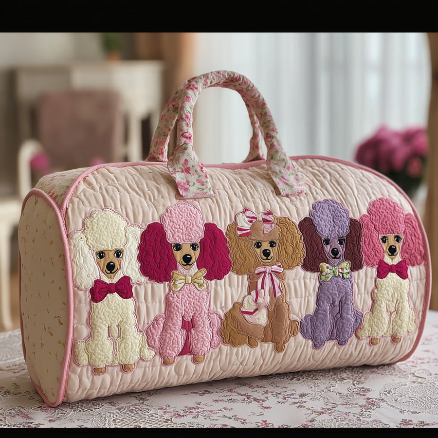 Poodles | Quilted Duffle Bag