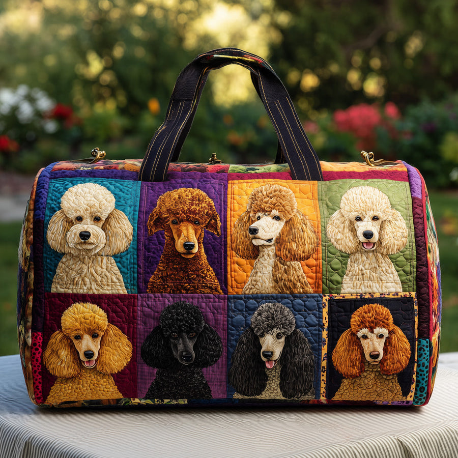 Poodles | Quilted Duffle Bag