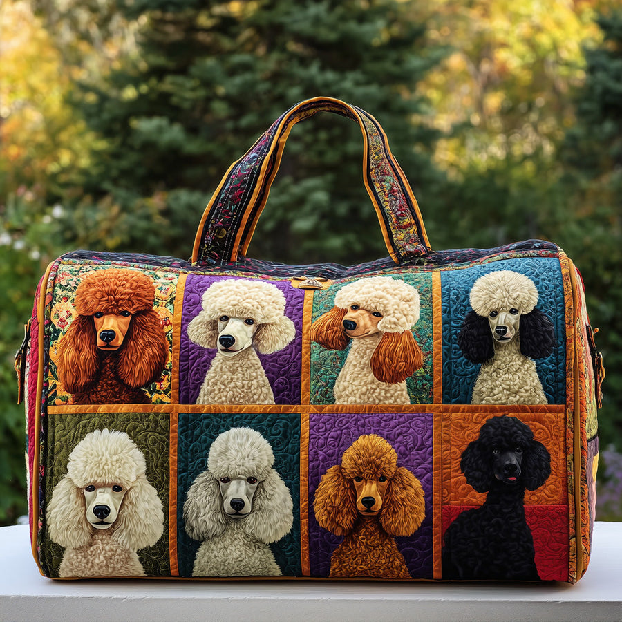 Poodles | Quilted Duffle Bag