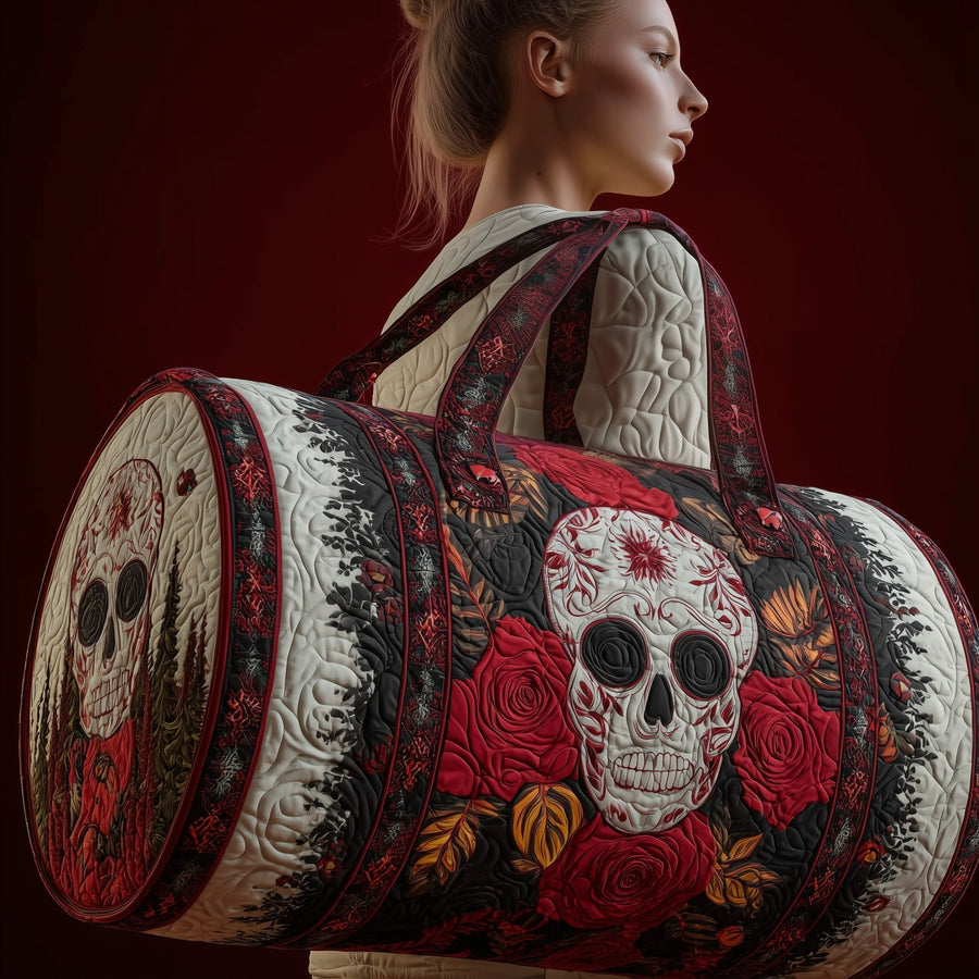 Rosa Muerta | Quilted Duffle Bag