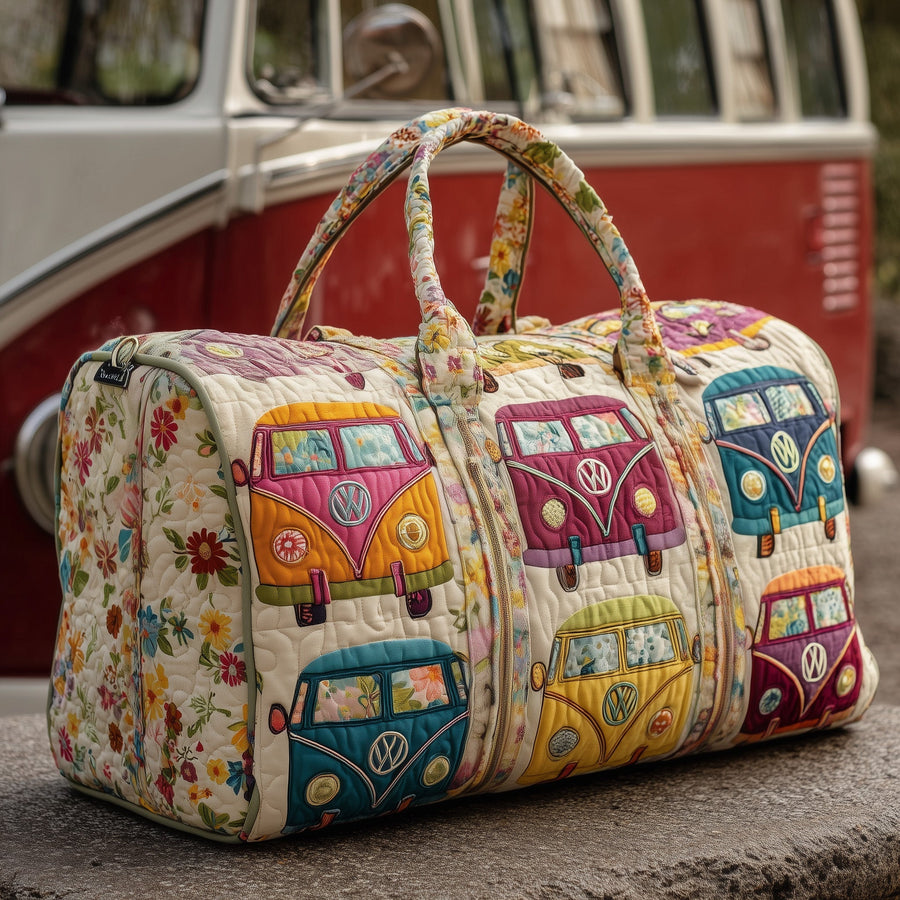 Vintage Camper | Quilted Duffle Bag