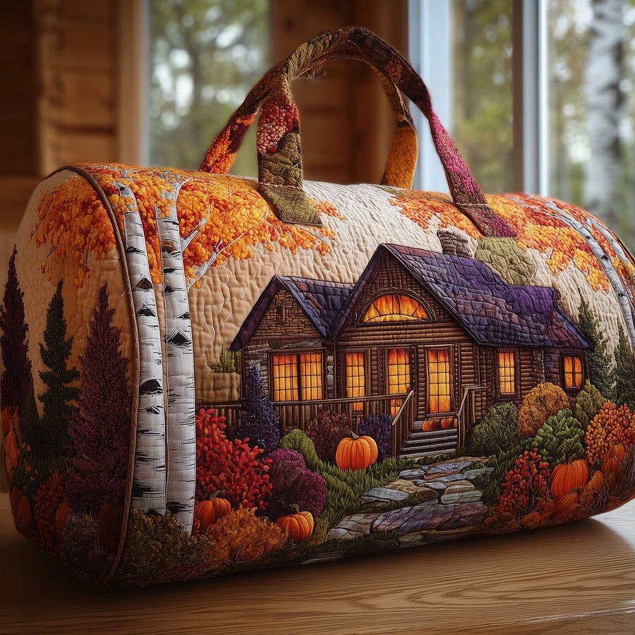 Autumn Cabin | Quilted Duffle Bag