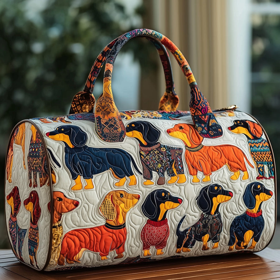 Dachshund | Quilted Duffle Bag