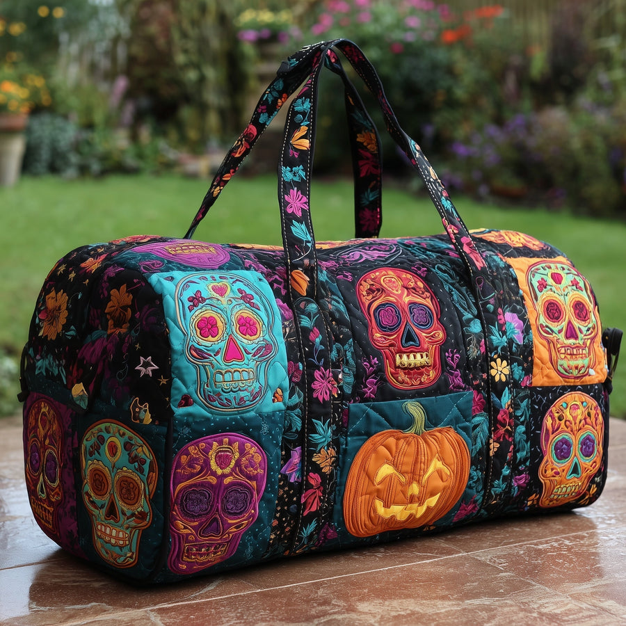 Sugar Skull | Quilted Duffle Bag
