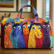 Cheerful Horses | Quilted Duffle Bag