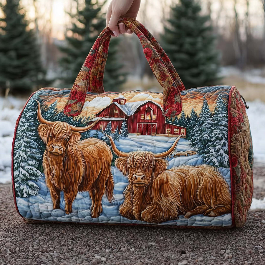 Farmstead Cow | Quilted Duffle Bag