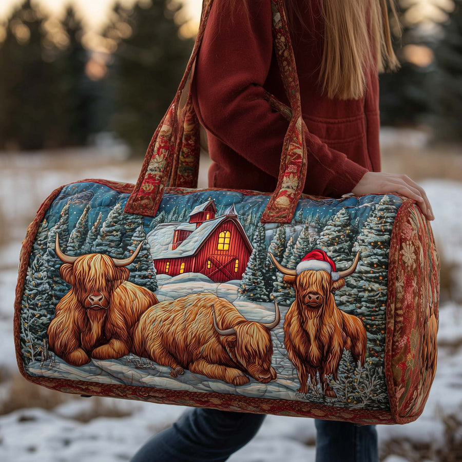 Farmstead Cow | Quilted Duffle Bag