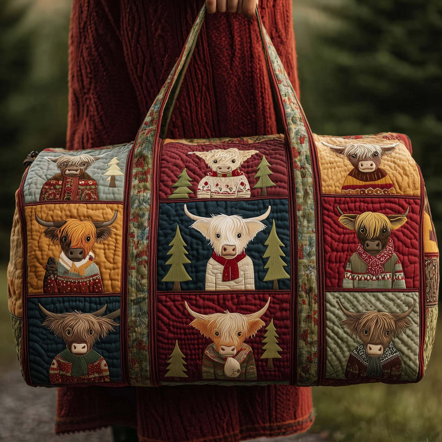 Farmstead Cow | Quilted Duffle Bag
