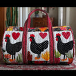 Funky Chicken | Quilted Duffle Bag