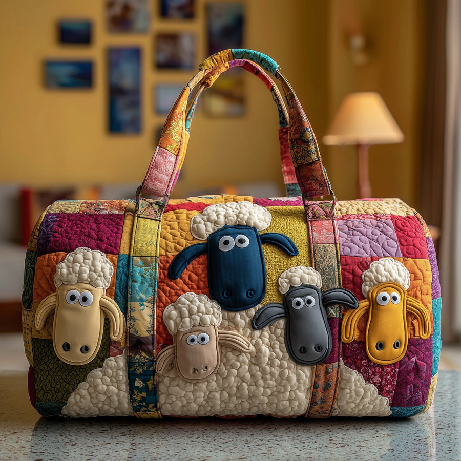 Funky Sheep | Quilted Duffle Bag