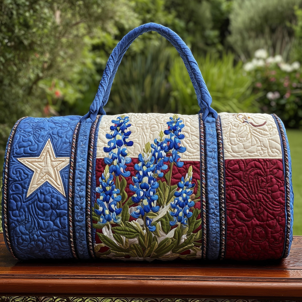 Charme Bluebonnet | Sac de voyage matelassé