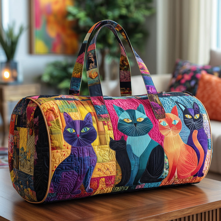 Purrfect Triple | Quilted Duffle Bag