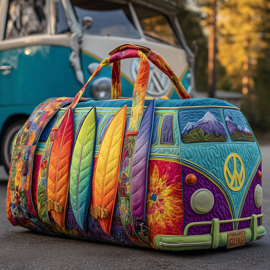 Hippie Van | Quilted Duffle Bag