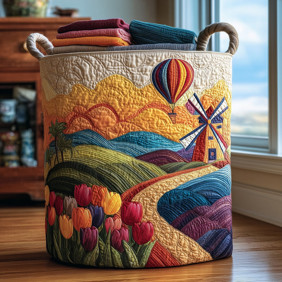 Farm Heaven | Quilted Laundry Basket