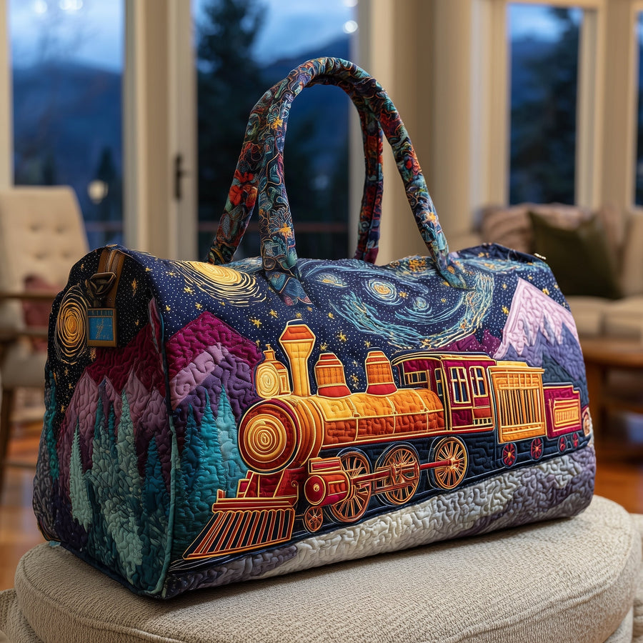 Fantasy Railway | Quilted Duffle Bag