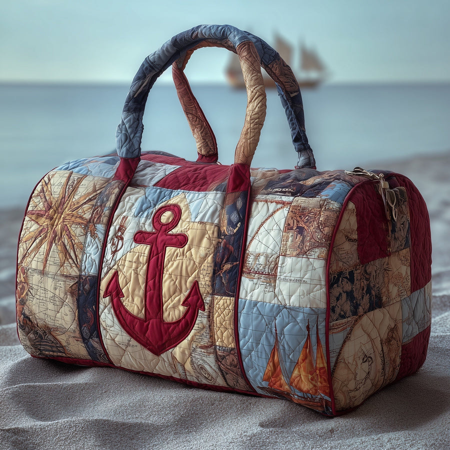 Nautical Anchor | Quilted Duffle Bag