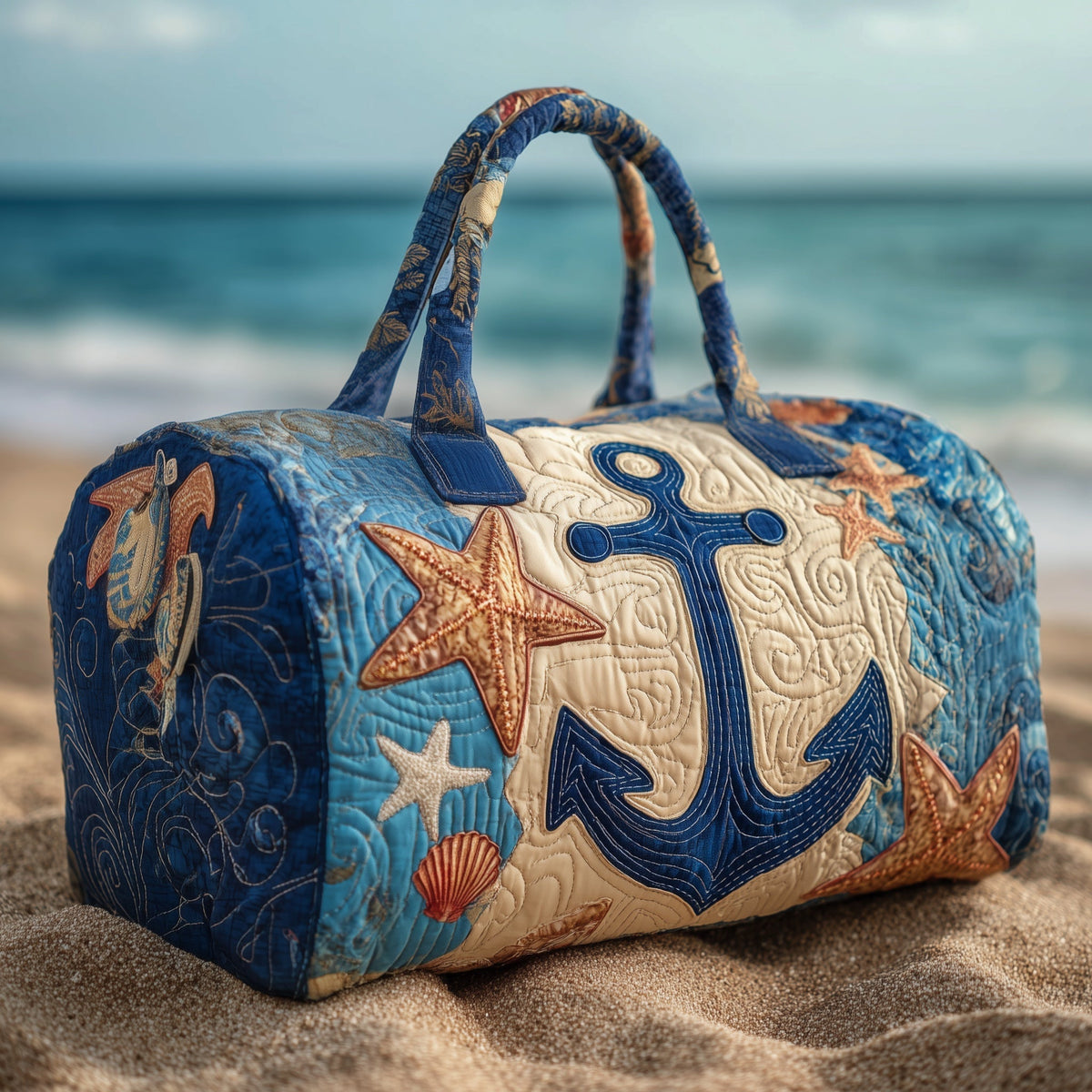 Ocean Anchor | Quilted Duffle Bag