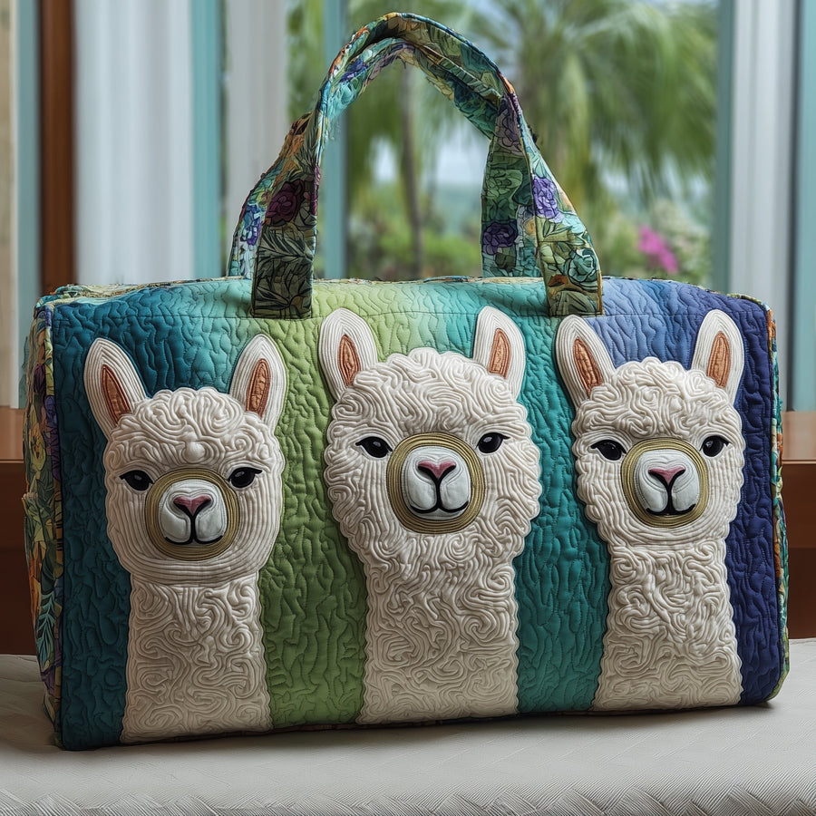 Llama | Quilted Duffle Bag