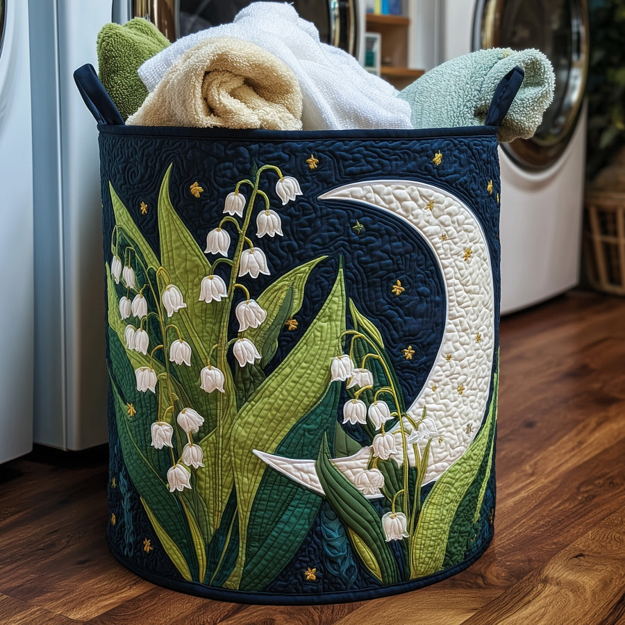 Lily of the Valley | Quilted Laundry Basket