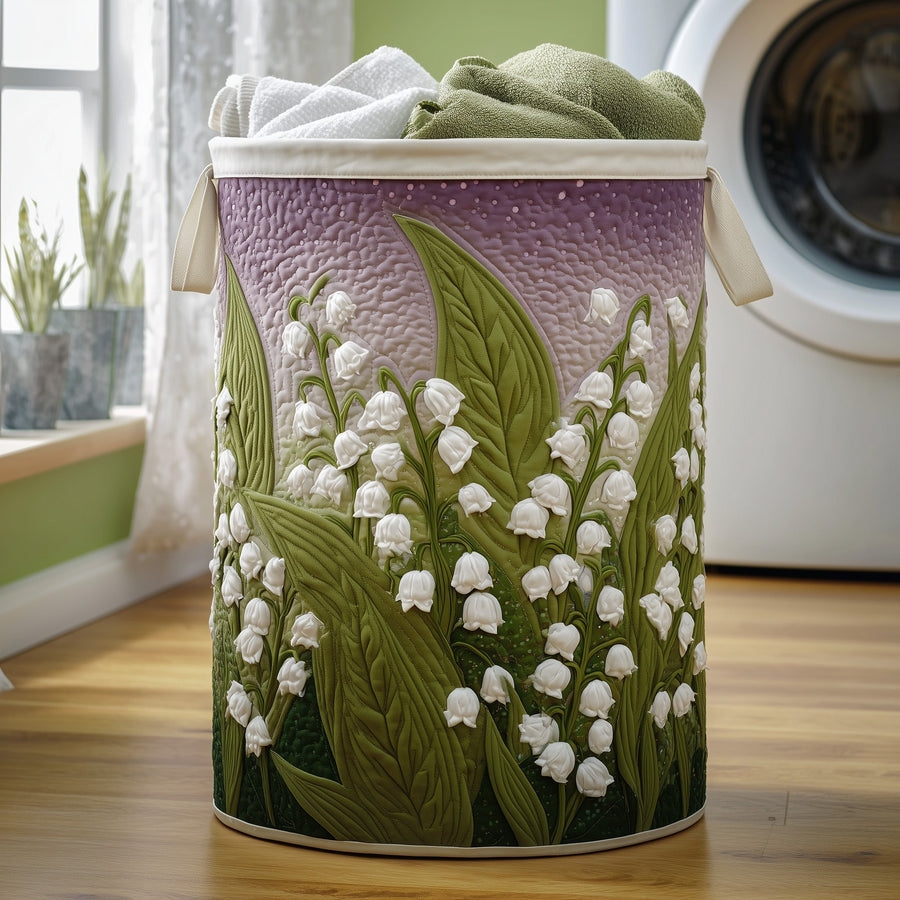 Lily of the Valley | Quilted Laundry Basket