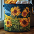 Sunflower | Quilted Laundry Basket