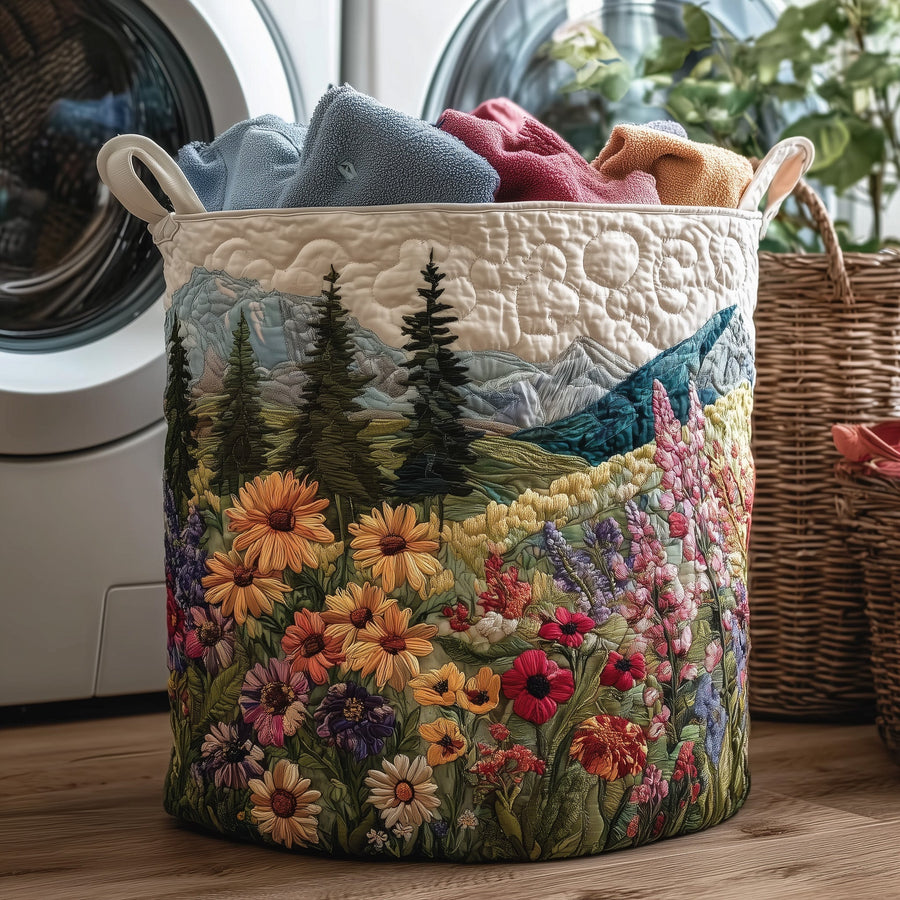 Charming Forest | Quilted Laundry Basket