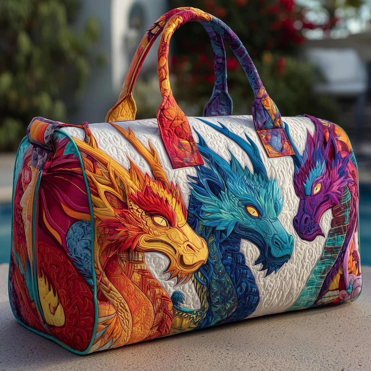 Dragon | Quilted Duffle Bag