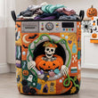 Pumpkin Laundry Monster | Quilted Laundry Basket