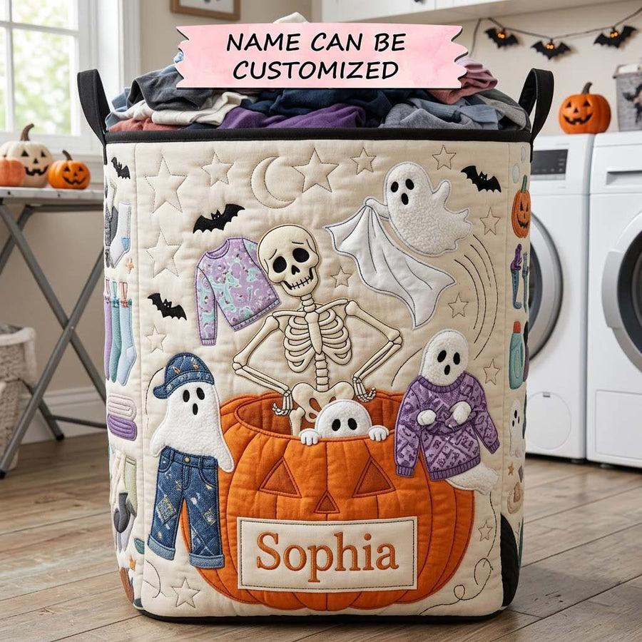 Dead Tired Laundry Club | Quilted Laundry Basket QTCUZ