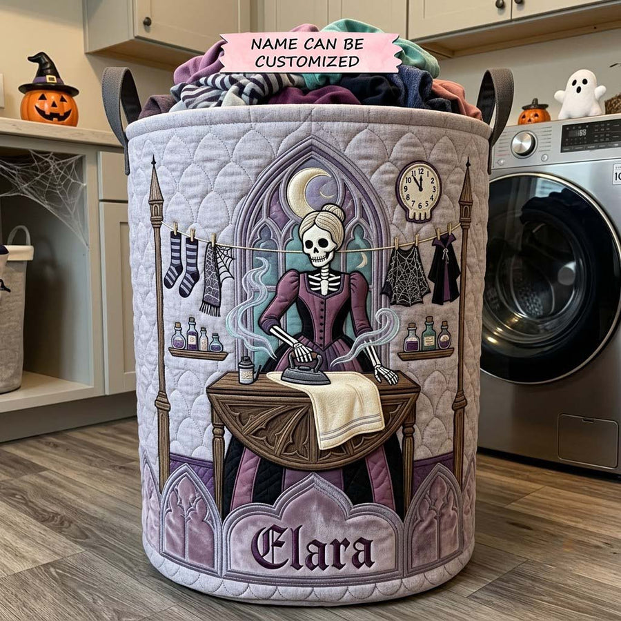 Dead Tired Laundry Club | Quilted Laundry Basket QTCUZ