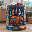 Wilderness Bear | Quilted Laundry Basket