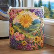 Jardin ensoleillé | Panier à linge matelassé