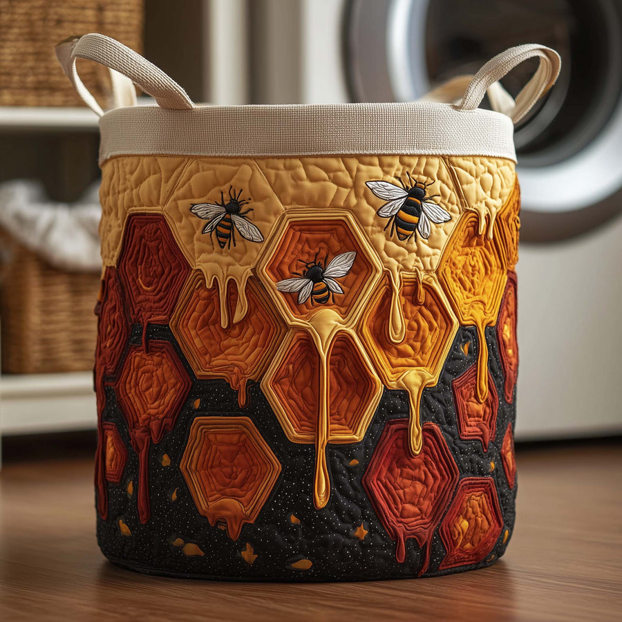 Miel dégoulinant | Panier à linge matelassé