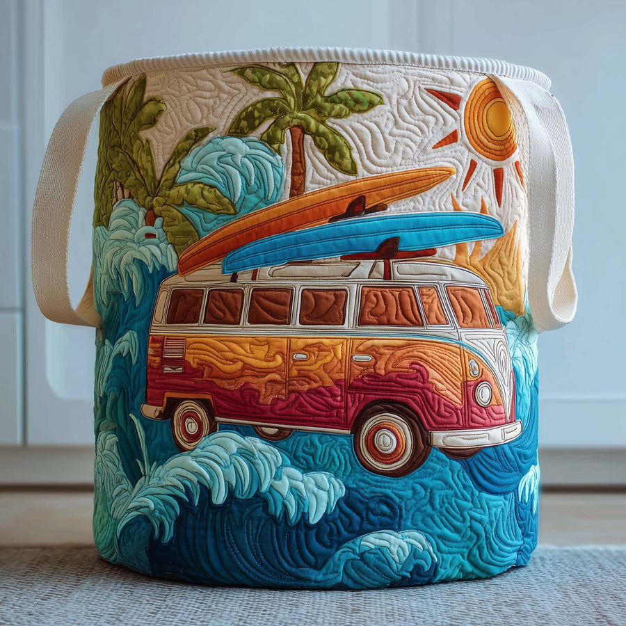 Surf Voyage | Quilted Laundry Basket