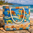 Turtle Wave | Quilted Beach Bag
