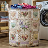 Flower Patchwork | Quilted Laundry Basket