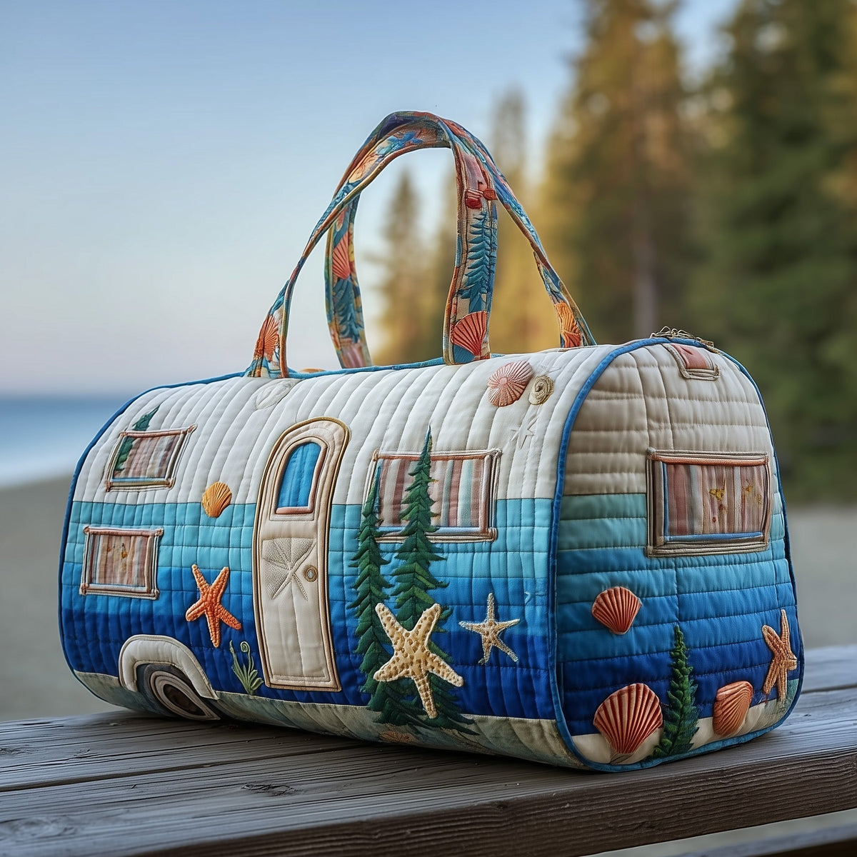 Beachside Trailer | Quilted Duffle Bag