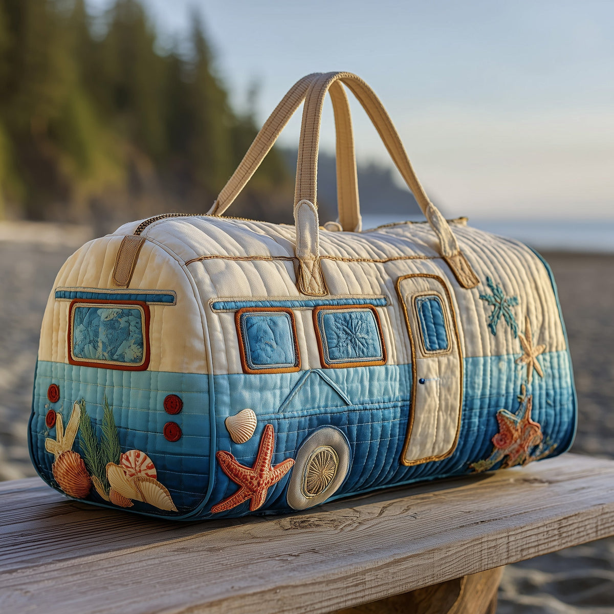 Beachside Trailer | Quilted Duffle Bag