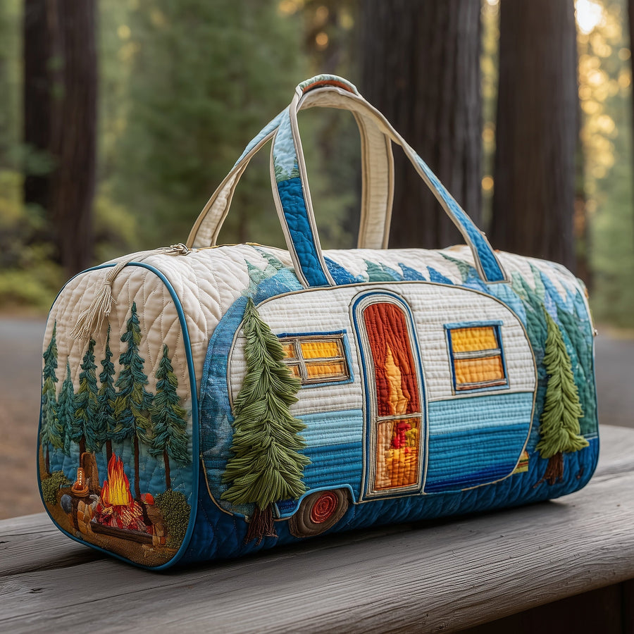Camping Trailer | Quilted Duffle Bag