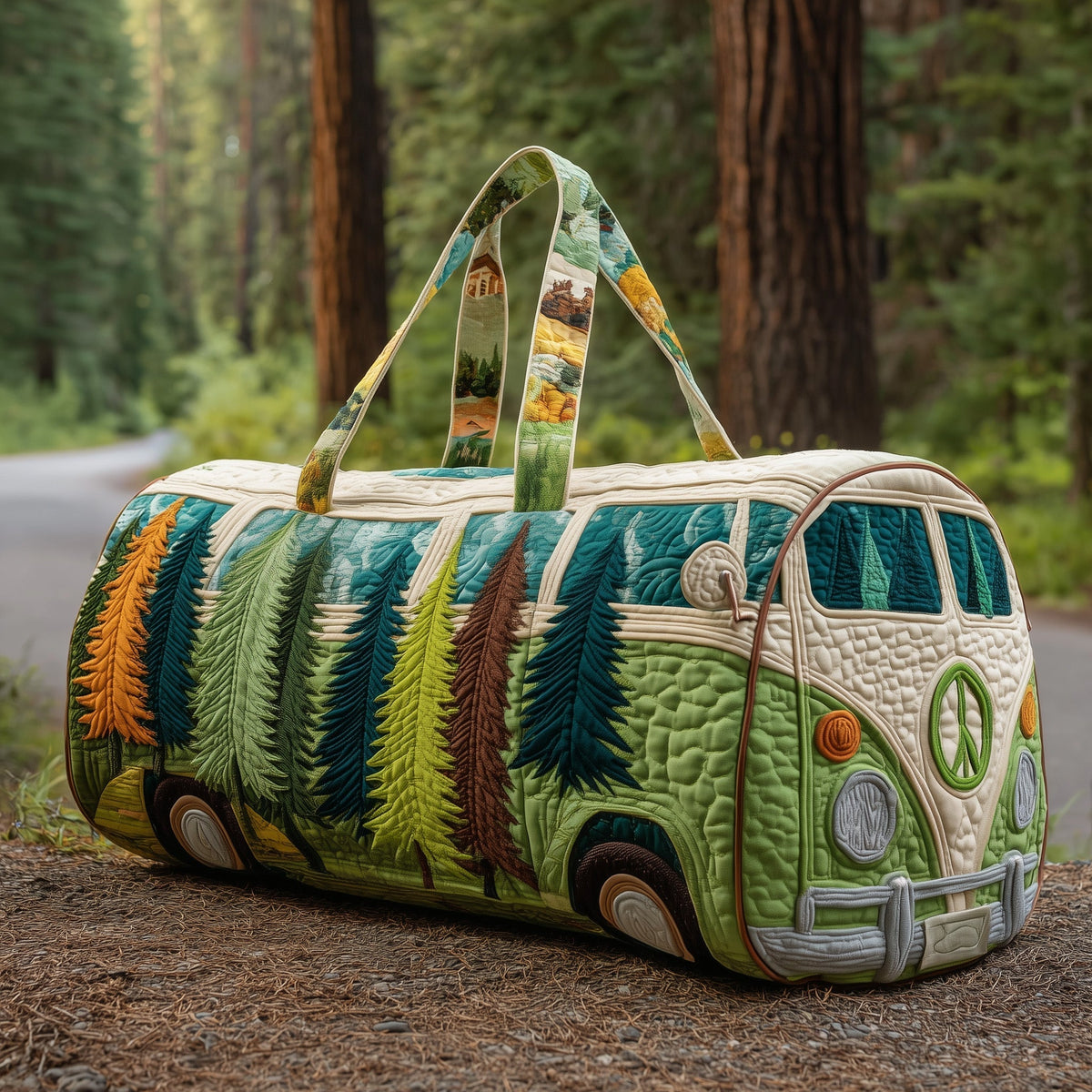 Camping Van | Quilted Duffle Bag