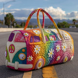 Voyage hippie | Sac polochon matelassé