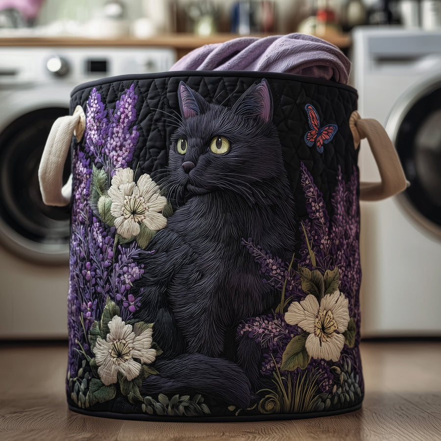 Petal Paws | Quilted Laundry Basket