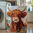 Vache Highland | Panier à linge matelassé