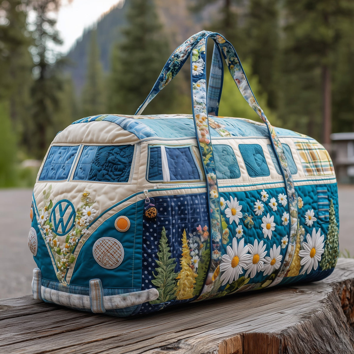 Blossom Path | Quilted Duffle Bag