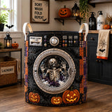 Skeleton Nightmare | Quilted Laundry Basket