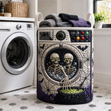 Skeleton Nightmare | Quilted Laundry Basket