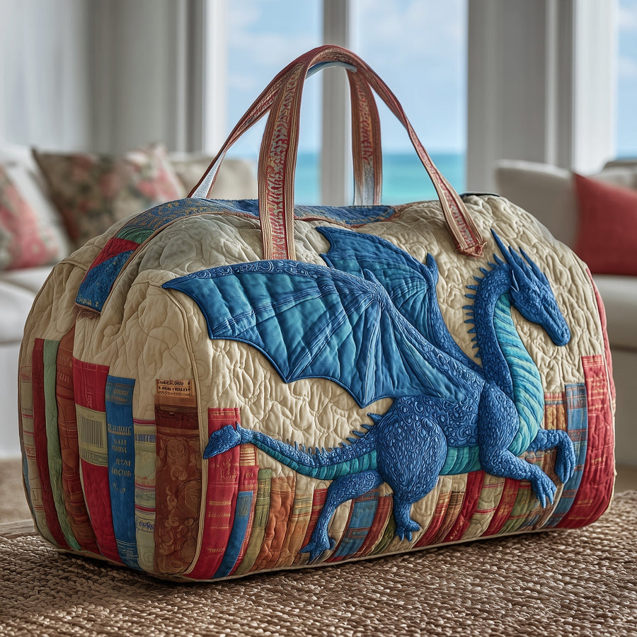 Bookish Dragon | Quilted Duffle Bag