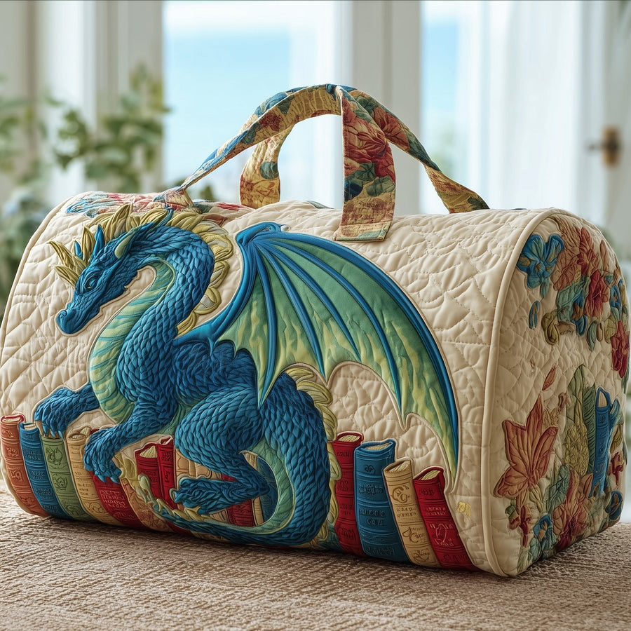 Bookish Dragon | Quilted Duffle Bag
