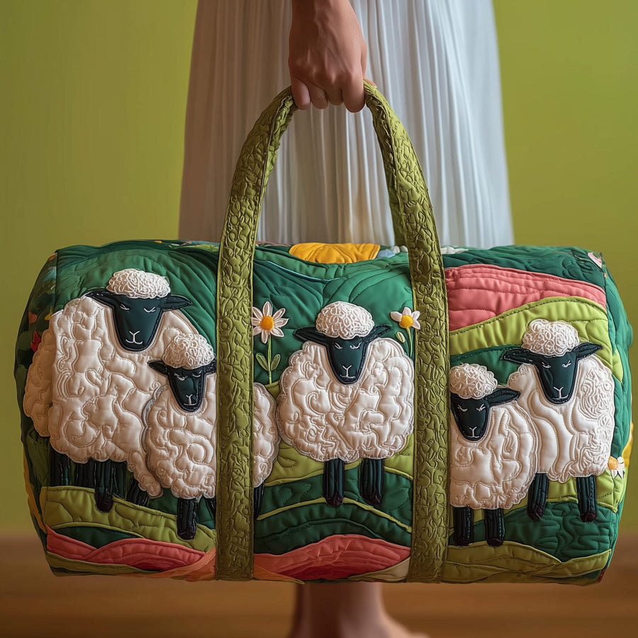 Sheep Haven | Quilted Duffle Bag