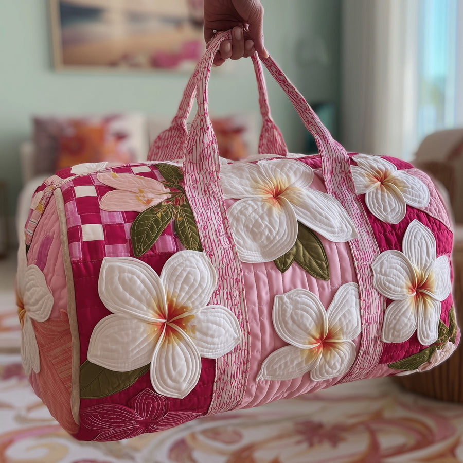 Plumeria estivale | Sac de voyage matelassé